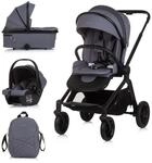 Chipolino Kombikinderwagen Magnum 3 in 1 Babywanne Sportsitz i-Size Babyschale...