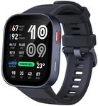 Amazfit Bip Max, Dark Blue Smartwatch (Herzfrequenzmessung, Schrittz&auml;hler)