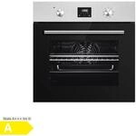 PKM Einbaubackofen EB7IXD - Einbaubackofen mit Edelstahlblende und Display, 64...