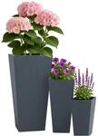 CLP Pflanzk&uuml;bel gro&szlig;, 3er Set f&uuml;r au&szlig;en und innen, Outdoor XXL Blumenk&uuml;bel