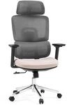 hjh OFFICE Profi B&uuml;rostuhl Ergomy Pro Stoff / Netzstoff mit Armlehnen