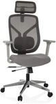hjh OFFICE High End B&uuml;rostuhl CASSILIS W Stoff / Netzstoff mit Armlehnen
