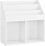 SoBuy Kinderregal mit 5 F&auml;chern Wei&szlig; 68x30x68cm Minimalistisch