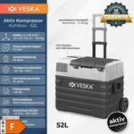 VESKA Kompressor K&uuml;hlbox elektrisch, Gefriertruhe mit APP-Steuerung - 52l...