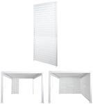 Aluminium Lamellenwand f&uuml;r Pergola MCW-N94 3x3m, Lamellenpaneel Modul...