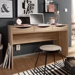 FineBuy Schreibtisch MASSA 120 cm Design B&uuml;rotisch Sonoma Jugendschreibtisch