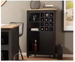 Inter Link Highboard Sideboard Kommode Julina, Schwarz