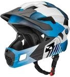 Rockbros Kinderfahrradhelm 2 in 1 mit abnehmbarem Kinnschutz 12 L&uuml;ftungen S Blau