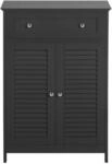 SoBuy Badunterschrank mit 1 Schublade Dunkelgrau 60x35x87cm Klassisch