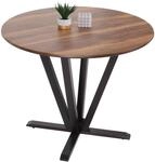 Bistrotisch MCW-M56, Tisch Esstisch, Massiv-Holz HPL Laminat Melamin &Oslash;92cm,...
