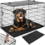 tectake&reg; Hundek&auml;fig-Gitterbox, klappbar, mit 2 Tragegriffen, 2 gro&szlig;e T&uuml;ren mit