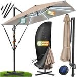 KESSER&reg; Sonnenschirm Ampelschirm SUN XL 300 x 300 cm Inkl. Abdeckung...