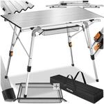tectake&reg; Aluminium Campingtisch, faltbar, h&ouml;henverstellbar, 90 x 52 x 47 - 70 cm