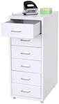 Rollcontainer Preston T851, Schubladenschrank Stahlschrank, 69x28x41cm 6 Schubladen ~