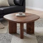 Couchtisch Mango Massivholz 60cm quadratisch Handgefertigter Wohnzimmertisch