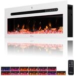 TroniTechnik Wandkamin Panorama Elektrokamin LED Flammeneffekt Elektrisch Timer...