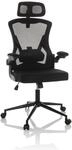 hjh OFFICE Profi B&uuml;rostuhl ARIGANO Stoff / Netzstoff mit Armlehnen