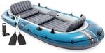 Intex 66325NP Schlauchboot Excursion 5 Set mit Paddeln Pumpe Sitzen bis 600 kg