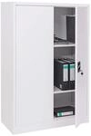 Aktenschrank MCW-H17, Stahlschrank B&uuml;roschrank Schrank, 2 T&uuml;ren abschlie&szlig;bar
