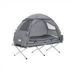 SoBuy Campingzelt mit 1 T&uuml;r Hellgrau Funktional
