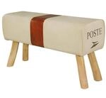 Sitzbank Turnbock 90cm Echtleder Sitzhocker Sprinbock Hocker Garderobenbank