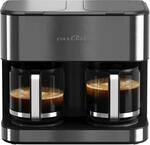 PROFICOOK PC-KAD 1308 Dark Inox Filterkaffeemaschine (32 Tassen, 3,6 l...
