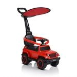 Moni Kinder Rutschauto Police Musikfunktion Schiebestange Dach...