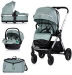 Chipolino Kombikinderwagen Euphoria 3in1 Sportsitz Babyschale umbaubar klappbar...