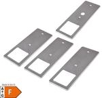 4er Set Unterbauleuchte TooFlat neutralwei&szlig;