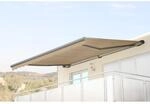 Elektrische Kassetten-Markise H124, Vollkassette Volant 5x3m ~ Polyester Creme,...