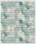 Lichtblick Plissee Klemmfix, ohne Bohren, blickdicht, Sloths on turquoise -...