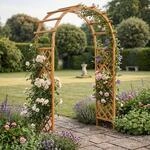 Rosenbogen MCW-Q20, Rankgitter Rosenspalier Rankhilfe Torbogen Garten Holz