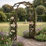 Rosenbogen MCW-Q20, Rankgitter Rosenspalier Rankhilfe Torbogen Garten Holz