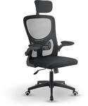 Juskys B&uuml;rostuhl Baltimore mit Rollen & Armlehne - Schreibtischstuhl ergonomisch -