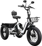 Remington R100 E Bike Elektro Dreirad 20 Zoll Elektrodreirad mit 2 Akkus bis...