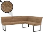 Eckbank MCW-O81, Esszimmerbank Bank, &Ouml;ko-Tex (310g/m&sup2;) Chenille Stoff/Textil...