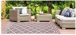 Garten Teppich Outdoor Kunststoffteppich AUSTIN braun 240x300 cm Terrasse Balkon