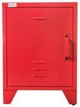 Aktenschrank Industrieschrank B&uuml;roschrank Metallschrank MINSKOW Spind rot Jet-Line
