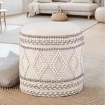 Sitzhocker FineBuy Hocker Stauraum 40x45 cm Boho Design gepolstert Aufbewahrung
