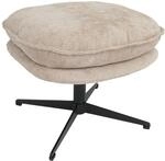 Hocker mit Polster MCW-P32, Sitz-/Fu&szlig;hocker Fu&szlig;ablage Ottomane Stoff/Textil