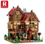 Reobrix 66018 Mittelalterliches Gasthaus Klemmbaustein 2831 Teile ab 14