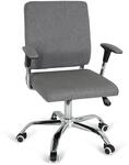hjh OFFICE Home Office Chefsessel CHARLES I Stoff mit Armlehnen
