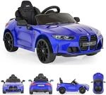 Moni Kinder Elektroauto BMW M4 Fernbedienung EVA-Reifen 2 Motoren Musikfunktion...