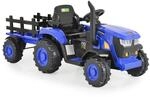 Moni Kinder Elektrotraktor Rancher mit Anh&auml;nger, Hupe, Licht, MP3,...