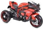 Moni Kinder Elektromotorrad Ninja, drei Kunststoffr&auml;der, LED-Beleuchtung, Mp3...