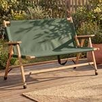Bambus Campingbank MCW-Q40, Outdoorbank Picknickbank Gartenbank, klappbar...