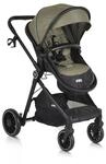 Moni Kombikinderwagen 2 in 1 Rio 22 kg umbaubar Fu&szlig;abdeckung klappbar Korb Gurt