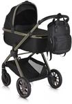 Cangaroo Kinderwagen 2 in1 iClick klappbar, Wickeltasche, Sportsitz, Babywanne
