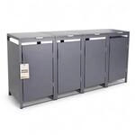 ALBATROS M&uuml;lltonnenbox 4er Hauswandversion, 120L bis 240L, f&uuml;r Vier Tonnen,