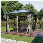 GARMIO&reg; Pavillon 3x3m Garten &Uuml;berdachung mit Polycarbonat - Dach &...
